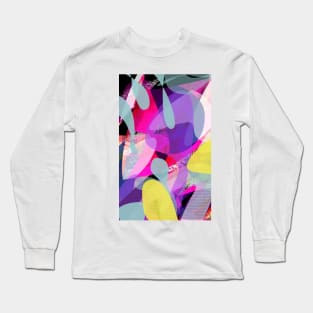 Collage Art Colorful Multicolor Graphic Design Long Sleeve T-Shirt